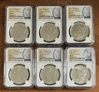 2021 $1 Morgan & Peace Silver Dollar 6pc Set NGC MS70 Advance Releases CC Privy
