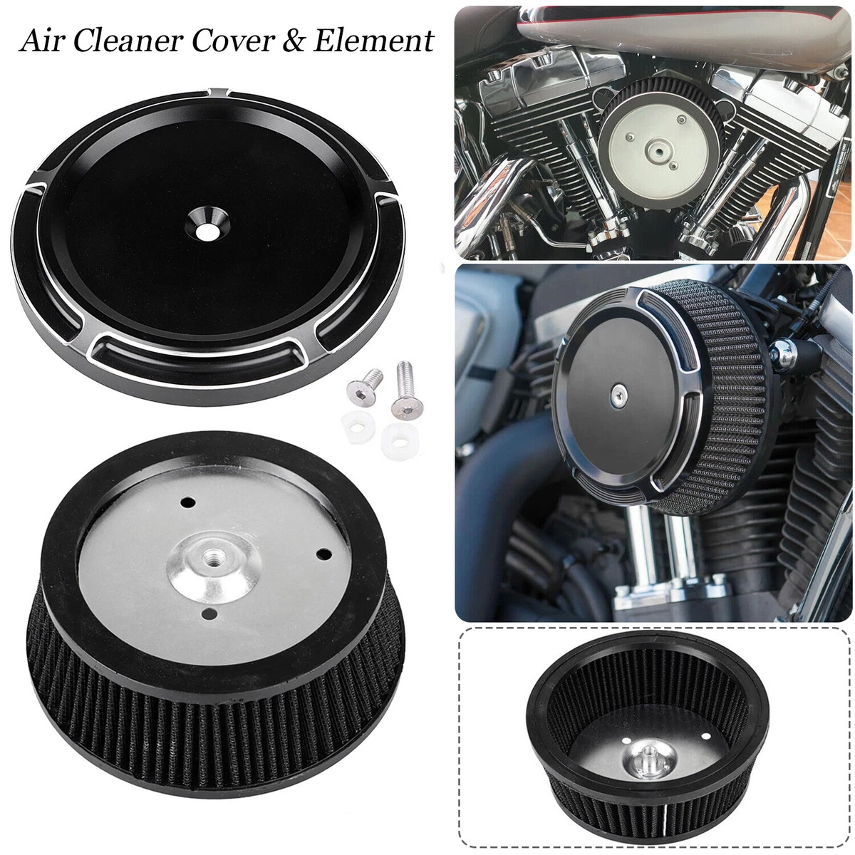 Black Air Cleaner Element Cover For Harley 99 07 Touring Road