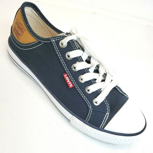 Levi's Women's Stan Buck Fashion Canvas Sneaker (Navy, US Size 6.5)