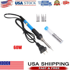 Soldering Iron Electric Gun Adjustable Temperature 60W Welding Solder Wire Kit