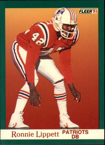 1991 Fleer Football Card #141 Ronnie Lippett - Picture 1 of 2