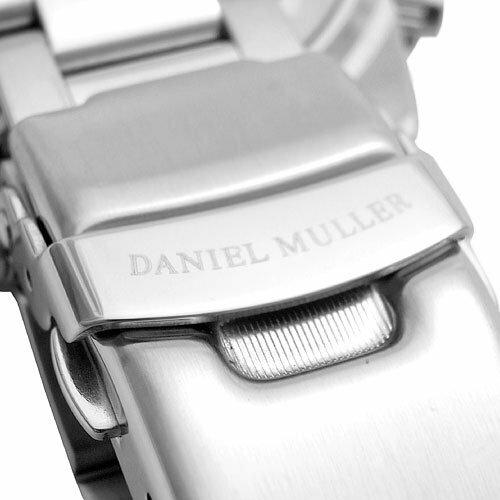 DANIEL MULLER Men's Watch All Stainless Chronograph DM-2003BK Black New F/S - Picture 5 of 6