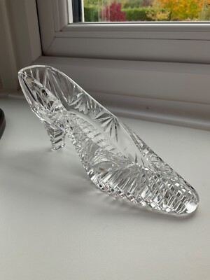Vintage Royal Brierley Kristall Aschenputtel geschliffenes Glas Slipper Schuh