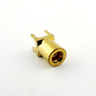 1x SMB Female Center Solder For PC Board PCB Mount Straight RF Connector Adapter