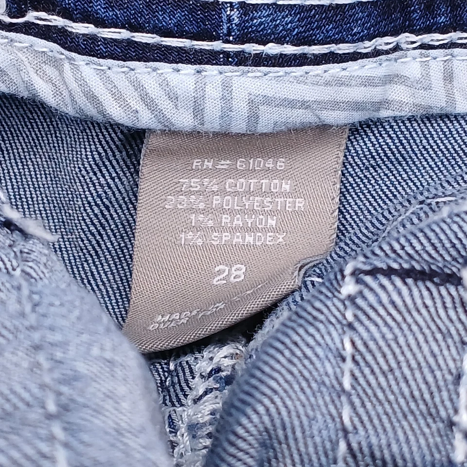 Vanity Premium Collection Mujer Denim Mini Falda Talla 28 Lavado Ácido Desgastada Foto 4 de 4