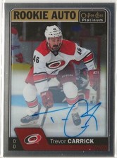 2016-17 O-Pee-Chee Platinum Rookie Autographs #RTC Trevor Carrick Carolina