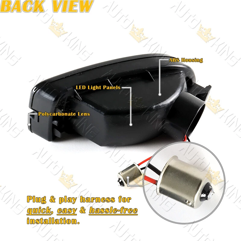 APTO 99-01 SUBARU IMPREZA RS LENTE DE HUMO ÁMBAR LED PARACHOQUES DELANTERO LUCES INTERMITENTES Foto 3 de 4