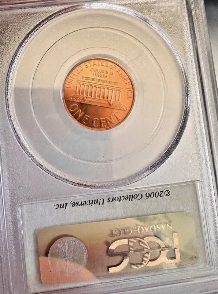 2005-S LINCOLN Memorial 1c ~ PCGS MS69 RD Satin ~ Stunning High Grade ~ #33 - Image 3 of 4