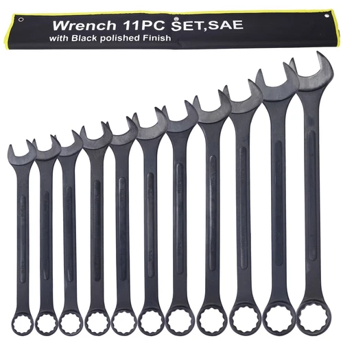 11-piece 1-5/16'' to 2''Jumbo Combination Wrench Set extra large SAE,Black Oxide - Picture 5 of 23