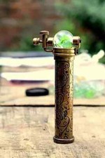 Antik Messing Kaleidoskop mit Marmor Okular Klassisch Bestes Geschenk Kaleido...