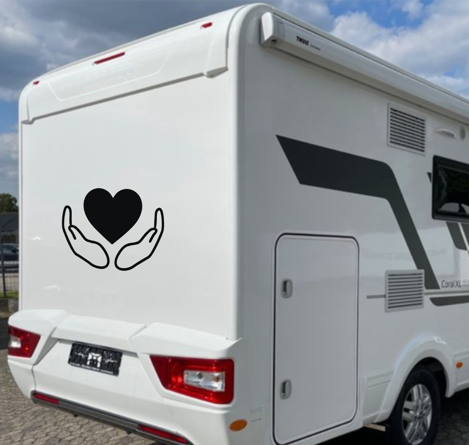 Adesivo per camper DualColorStampe multicolore 56x43,5 cm