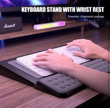 Soporte Elevador De Teclado, Accesorios Transparentes Para Teclado De Ordenador, Bandeja De Pantalla De Teclado De Acrílico Para Teclado, Soporte Ergonómico Para Escritorio, Escritorio De Oficina