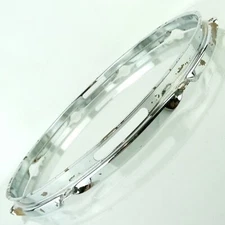 Ludwig 14"Acrolite 8Lug Snare Drum Resonant 1.6mm Rim/Hoop Chrome Vintage 70s *F