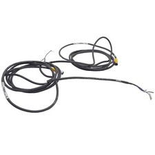 Lot of 2 Turck PKG 3M-4/S90 Picofast Cordset Cable 3-Pin, 125V 4A, 2m Long