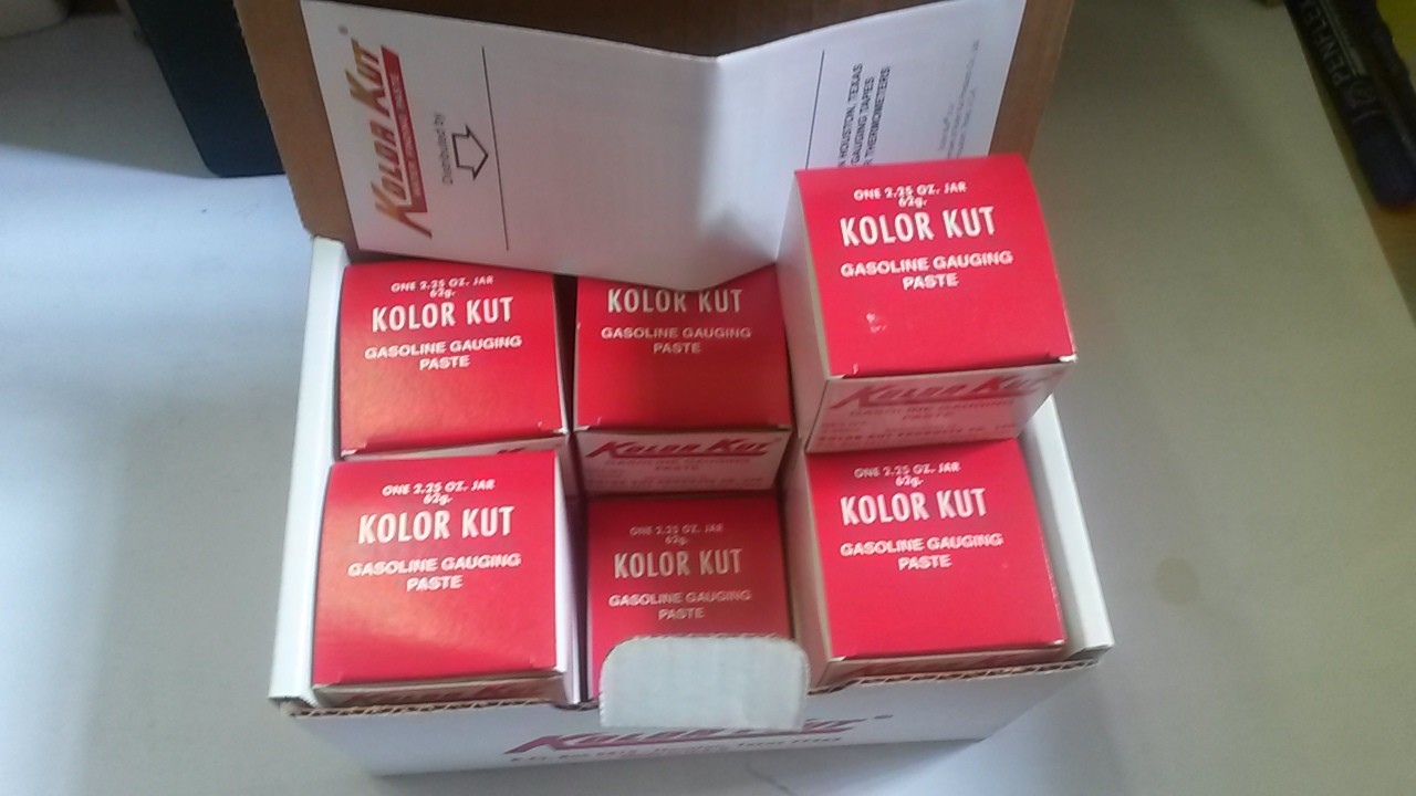 1 BOX 12 Kolor Kut Fuel Gasoline Finding Gauging Paste 62g KOLORKUT