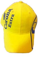 Corona Extra Cap Hat 100 Cotton Adjustable Beer NEW Logo Yellow  Blue Vintage