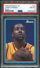 RARE 2009 Bowman '48 Blue James Harden /1948 #104 OKC Thunder RC PSA 8