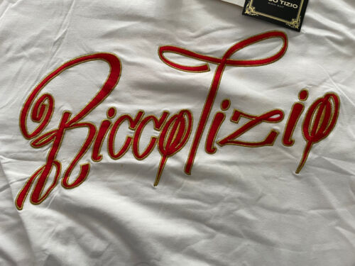 Hip Hop T Shirt NWT Vintage Streetwear Urban Ricco Tizio White Size 4XL Cotton - Picture 2 of 5