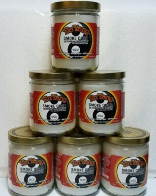  Smoke Odor Exterminator 13 oz Jar Candle, Yin Yang Set of Six Candles.