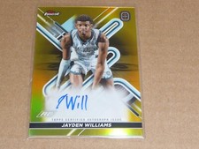 2022/23 Topps Finest OTE JAYDEN WILLIAMS AUTOGRAPH/AUTO GOLD REFRACTOR /50 K4305
