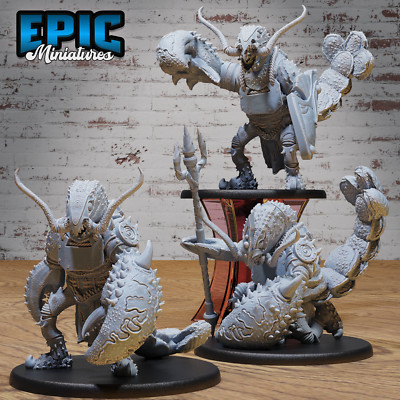 Lobster Folk Warrior #4823-#4825 by Epic Miniatures - Mysterious