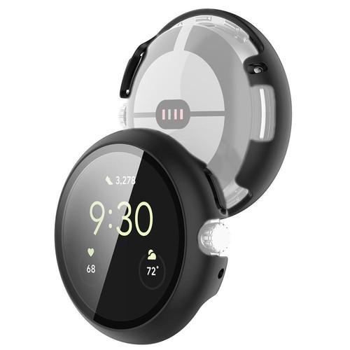 For Pixel Watch3 41/45MM Full Cover Tempered TPU Screen 1x Case Protector J8N1 - Photo 6 sur 24