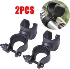 2pcs 360 Degree Rotation Adjustable Flashlight Bicycle Bike Clamp Bracket Holder