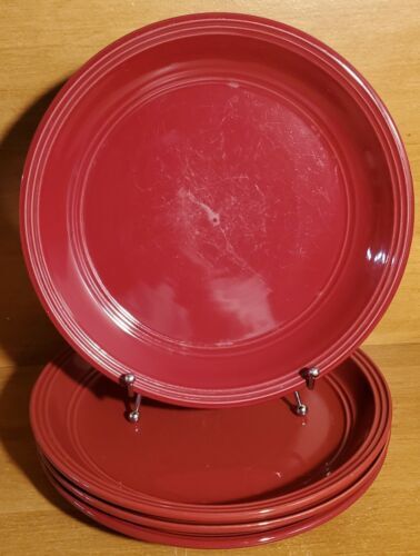 VTG Georges Briard Stoneware Dinner Plates AZTEC Stoneware Brown