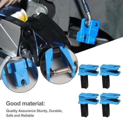 ^/.  4X Auto Car Brake Oil Pipe Nozzle Clamp Plug TubingClip Spills-Tool 2025