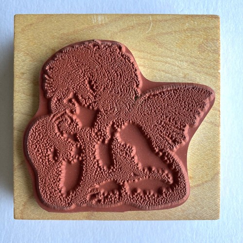 Commotion Rubber Stamps - ANGEL - Wood Mounted Rubber Stamp - Imagen 2 de 4