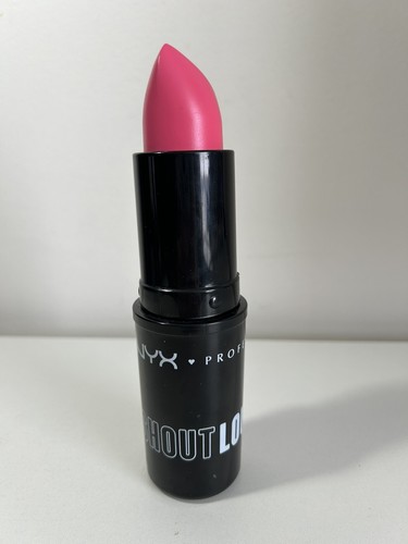 Novelty Lipstick Holder NYX Shout Loud Proud Plastic 6.5" Pink Black Empty