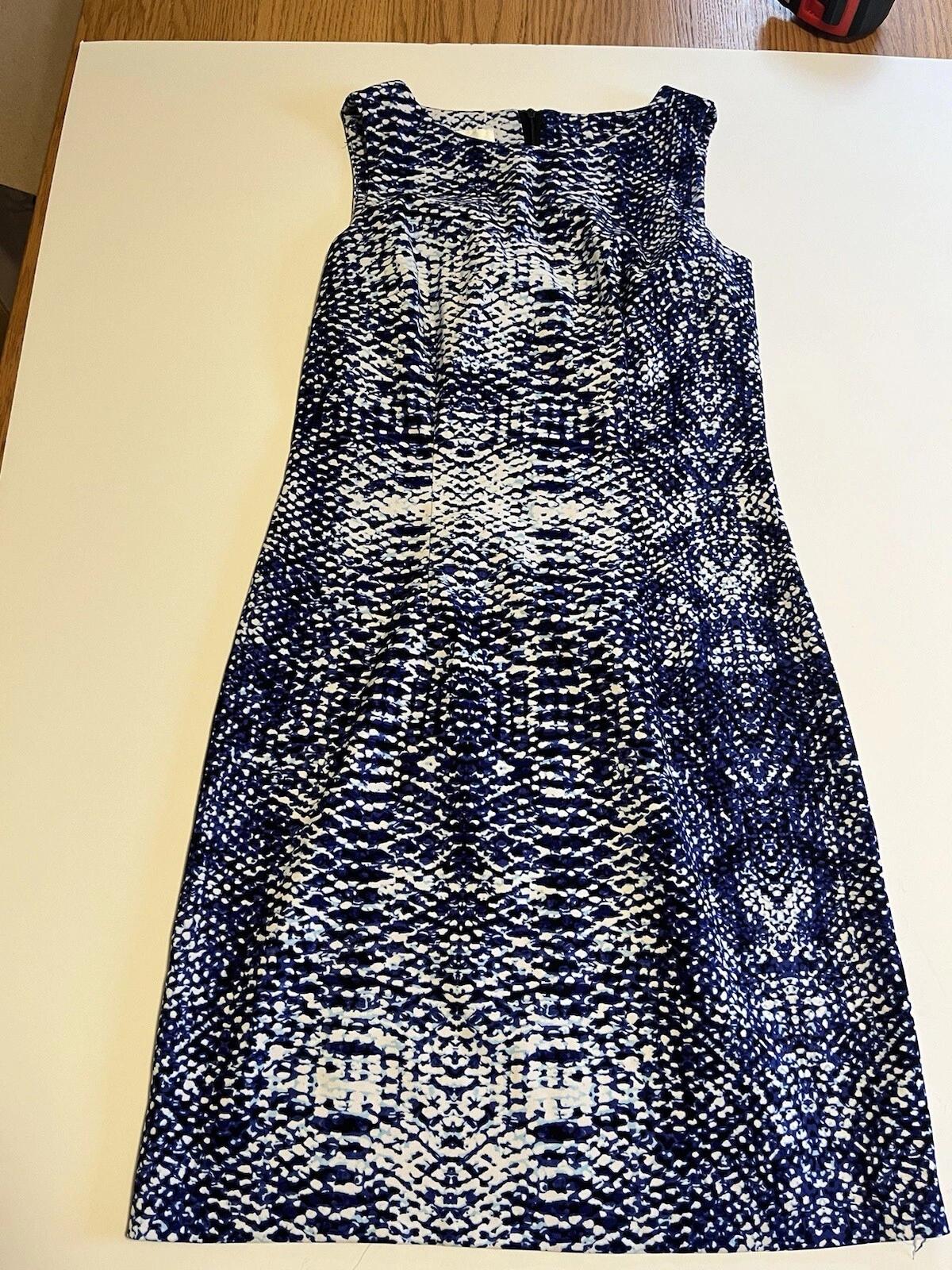 Abito donna 4 Alyx Limited blu e bianco stampa serpente