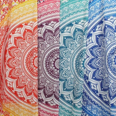 Mandala Tapestry Wall Hanging Cotton Bohemian Boho Hippie Table Cloth Room decor - Image 1 of 2