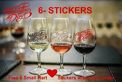 6x Mom Wine Glass /Christmas Bauble Vinyl Stickers Decals DIY