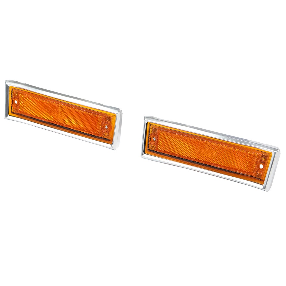 81-91 Pickup Marker Lights Pair Of Clear Front Side Marker Lights For 1981-1991 Chevy/GMC Pickup, Suburban, & Blazer Trucks HECASA Marker Lights - Foto 2