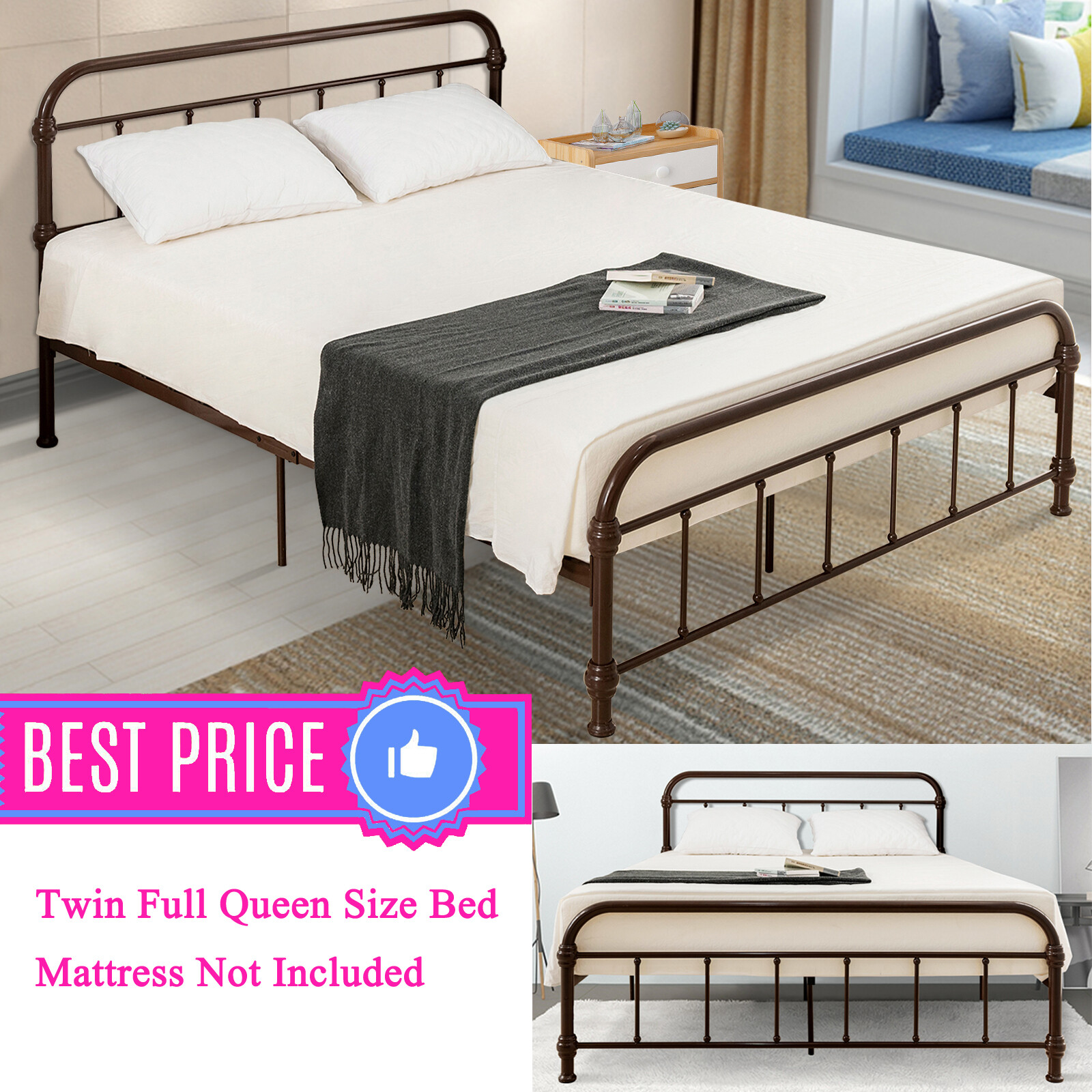 Tough Koala Headboard Attachment Bracket Set For Queen And Full