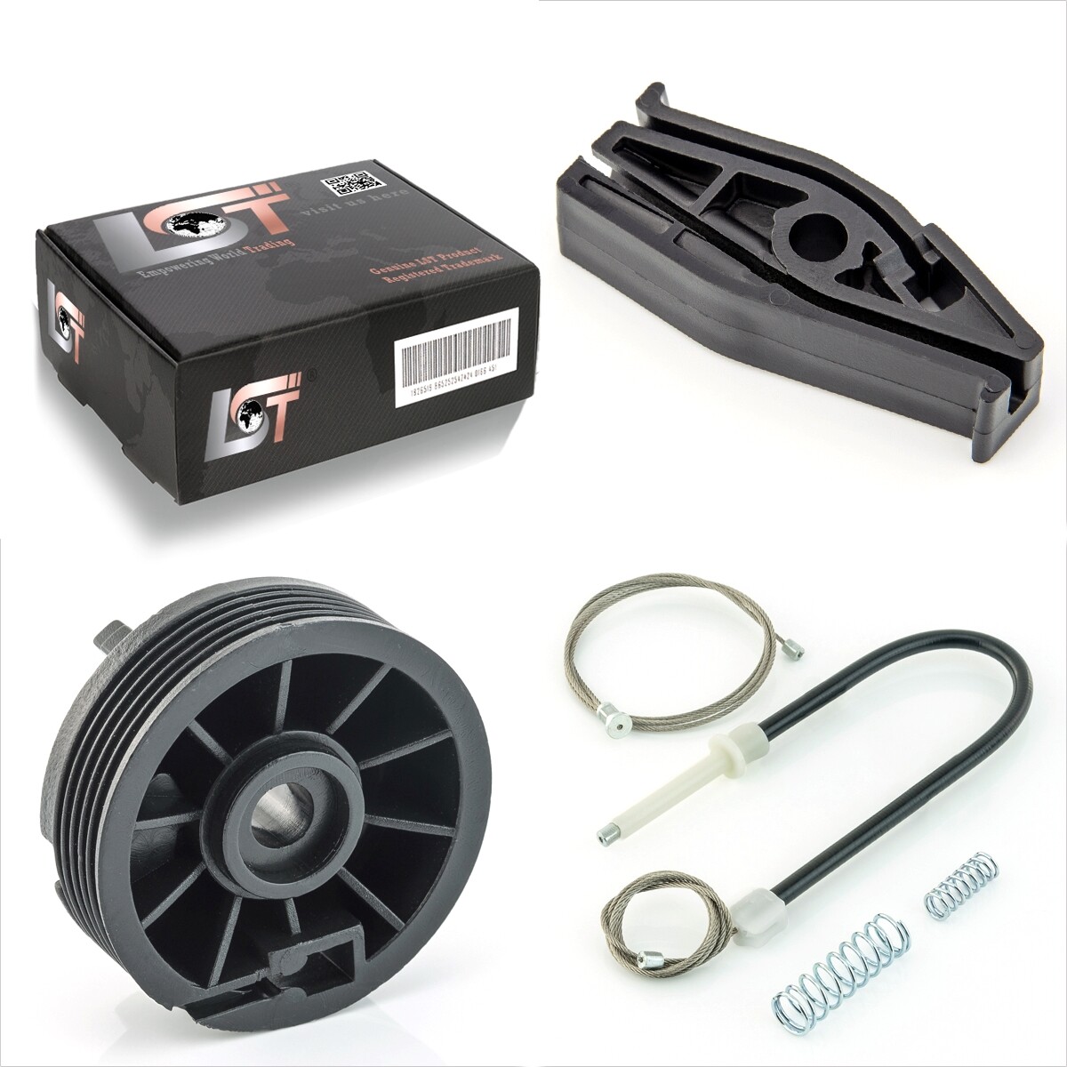 プジョー206cc リアガラス Window Regulator Repair Kit Set Rear Right For PEUGEOT 206 CC