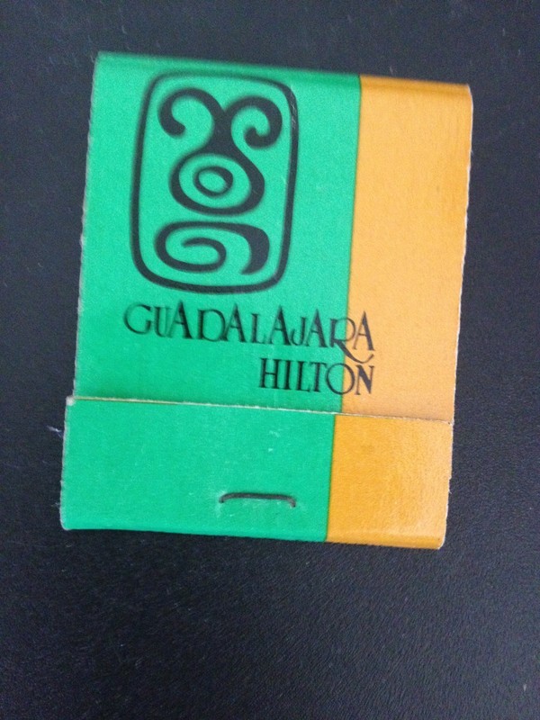  Guadalajara Mexico Hilton Match Book