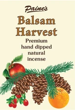Paine Products Long Stick Incense...Balsam Harvest Scent...20 Stick Pack