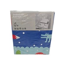 New Ikea Barnslig Natten 2 Piece Crib Set Quilt Cover and Pillowcase Animals