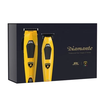 JRL PROFESSIONAL JRL x Lamborghini Diamante Clipper & Trimmer Combo Kit Giallo Set Tagliacapelli