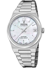 Festina F20029/1 Ladies Watch Swiss Made Rivé Automatic 35mm 10ATM
