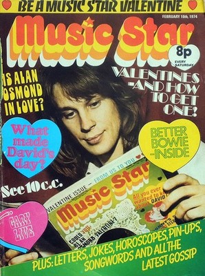 MUSIC STAR MAGAZINE 16 FEB 1974 . DAVID CASSIDY SUZI QUATRO DONNY OSMOND