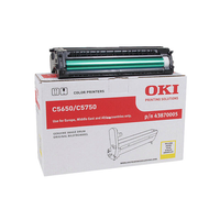 Oki 43870005 C5650 C5750 Trommel 20.000 Seiten Gelb - Neuware
