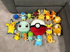 LOT OF 18 POKEMON PLUSH LITLEO BULBASAUR PSYDUCK CHARMANDER PIPLUP TOTODE PIKA