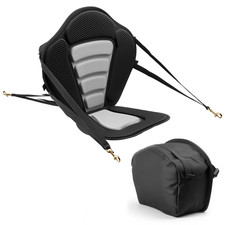 Kayak Seat with Back Support, Padded Cushion  Adjustable Straps for SUP, Canoe,