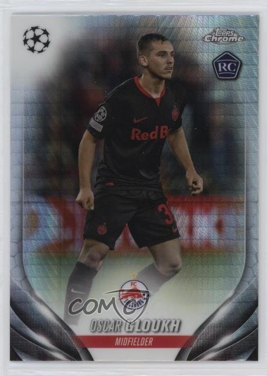 2023-24 Topps Chrome UEFA Club Competitions Prism Refractor Oscar Gloukh #98 5b1