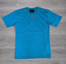 Prada Blue Enamel Triangle Logo T-shirt