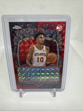 ZACCHARIE RISACHER 2025-26 TOPPS CHROME SIGNATURE STYLE RED REFRACTOR AUTO 5/5