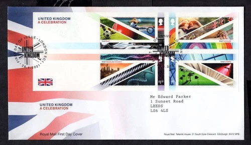 GB - 2021 United Kingdom A Celebration MS First Day Cover
